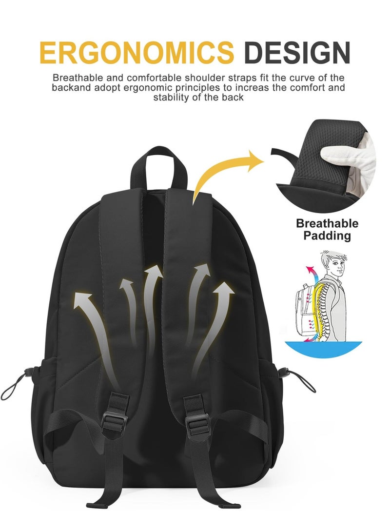 Chabeia Lightweight Casual Laptop Backpack Purse for Women and Men,Travel Backpack with laptop compartment - Image 4